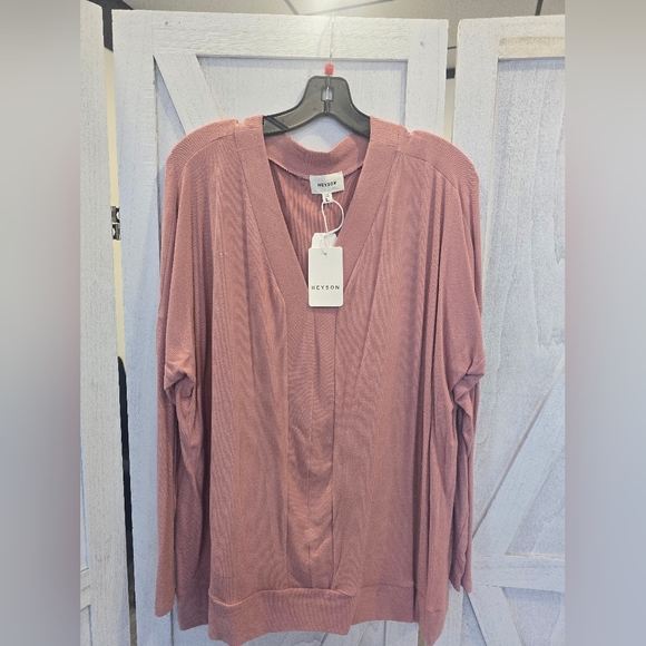 Heyson Rib Oversized Layering Top - Picture 1 of 2